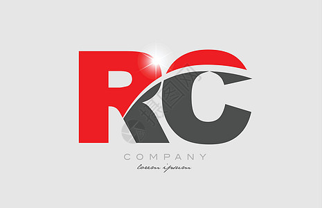 ic 用灰色红色字母表混合字母rc rc c 用于标识 ic图片