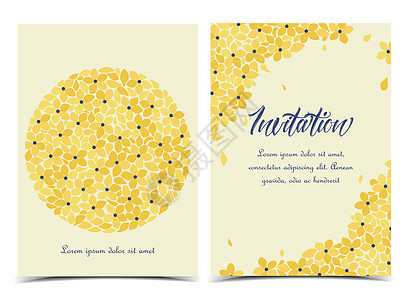夏季花卉装饰卡片小册子庆典邀请函派对艺术婚礼植物墙纸海报图片