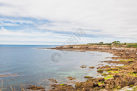 菲尼斯泰普卢贡维林圣马提乌角旅游小路历史海滩悬崖文化假期肋骨天空蓝色图片