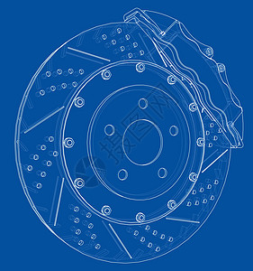 刹车盘轮廓  3 的矢量渲染机械服务光盘工程车轮技术磁盘维修休息蓝图图片