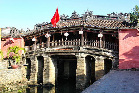 日军覆盖桥在越南海城古城图片