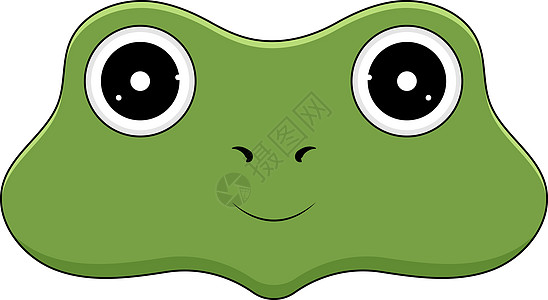 卡通风格的青蛙角头 川井动物图片