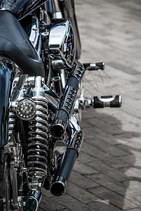 经典摩托车 在德国城的自行车大会上车轮机器排气车辆风俗金属运输圆柱摩托合金图片