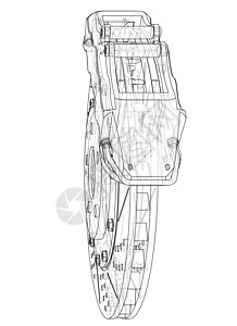 刹车盘轮廓  3 的矢量渲染项目绘画草图休息维修车轮蓝图车辆技术运输图片