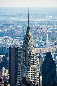 纽约曼哈顿最顶层克莱斯勒摩天大楼图片