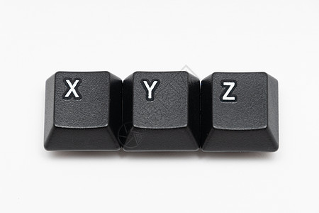 XYZ 不同字母键盘的单黑键图片