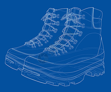 男装引导概念  3 的矢量渲染工作靴插图男人裤子衣服鞋类靴子草图收藏剪影图片