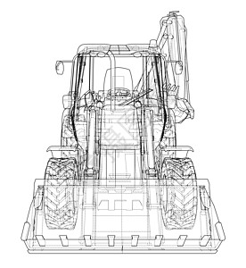 背动式装载铲示意图技术运输矿业建造业拖拉机车辆引擎机件机械创造力图片