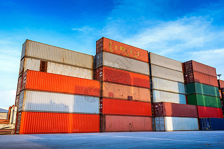 物流进口出口业务的工业集装箱箱 (单位 千美元)图片