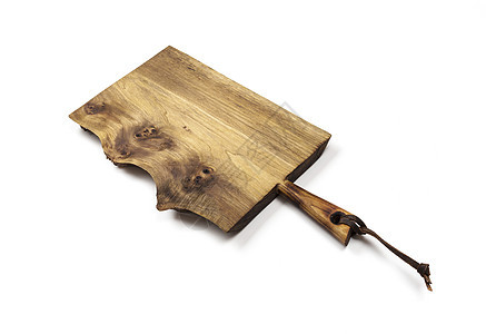 旧木板板板表面 有皮革的厨房布板带子白色乡村手工食物木头烹饪桌子棕色图片