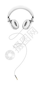 白耳机和 Aux公约 电缆3 5毫米耳机体积声学配饰工具立体声音乐灰色手机技术图片