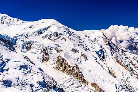 法国阿尔卑斯 上萨瓦伊 勃朗山车站旅行全景季节场景地块滑雪岩石假期高度图片