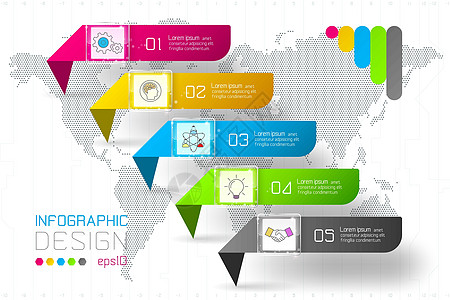 五颜六色的企业长方形标签形状图表单杠成功进步推介会网络商业数据横幅小册子圆圈报告图片