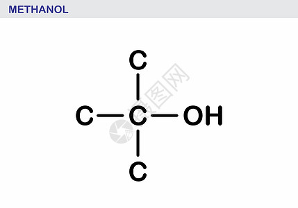 分子化合物甲醇分子制作图案化合物纽带插图骨骼原子溶剂化学品实验室科学白色插画