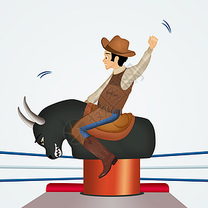 机械公牛快乐牛仔平衡牛角农场竞技场牧场表演模拟男生图片