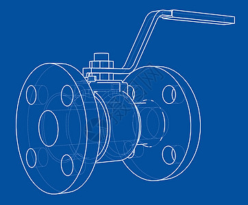 工业阀门大纲  3 的矢量渲染螺栓气体技术插图制造业植物管子绘画草图龙头图片