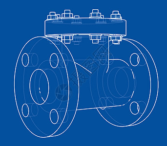 工业阀门大纲  3 的矢量渲染管子工厂植物技术管道化学品绘画螺栓旋转插图图片