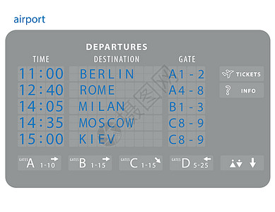 向量机场板被孤立 机械式翻转机场记分牌图片