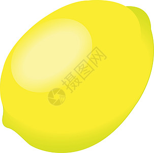 在白色背景上孤立的柠檬绘画水果海报黄色创造力饮食产品图片