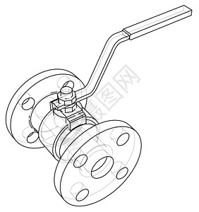 工业阀门大纲  3 的矢量渲染螺栓化学品植物管子龙头制造业工程工厂技术草图图片