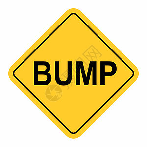 Bump 警告信号牌图片