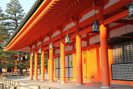 平安神宫主殿的建筑仿照京都御所的风貌骶骨神道宗教观光崇拜橙子基础胆碱历史旅游图片