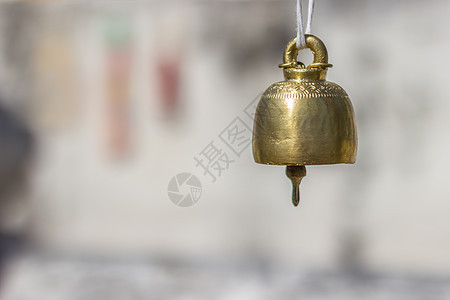 铜铃宗教寺庙金属佛教徒艺术文化背景图片