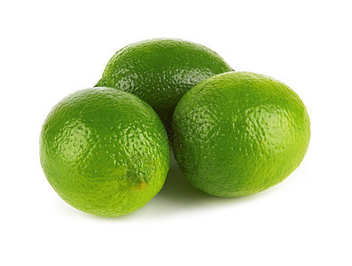 孤立的利梅水果柠檬食物绿色热带白色图片