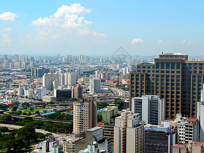 圣保罗市中心风景办公室天际大街建筑学场景市中心城市城市化拉丁旅游图片