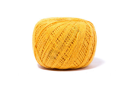 黄色编织线条的单体自制手工艺品钩针闲暇家务产品棉布工艺绳索纺织品工作室爱好图片