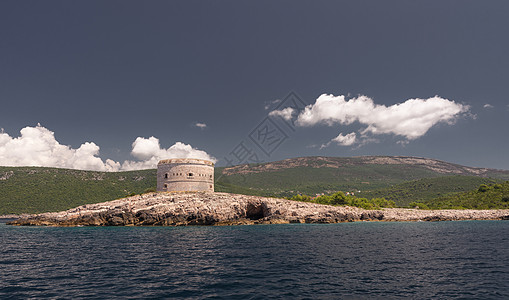 黑山阿尔扎堡垒宗教半岛旅行旅游历史性巡航渠道场景废墟全景图片