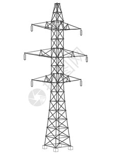 电塔或电塔概念 韦克托框架草图电缆通讯插图大纲活力力量电报电压图片
