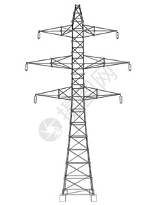 电塔或电塔概念 韦克托通讯框架城市技术草图力量电报插图活力电压图片