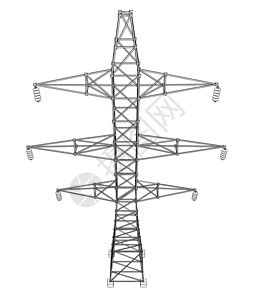 电塔或电塔概念 韦克托力量电力技术城市电缆电报大纲通讯框架草图背景图片