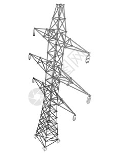 电塔或电塔概念 韦克托大纲城市框架活力草图电力电缆电报插图电压图片