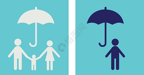 生命保护图标设计矢量 保险家庭图标概念 人物图标图片