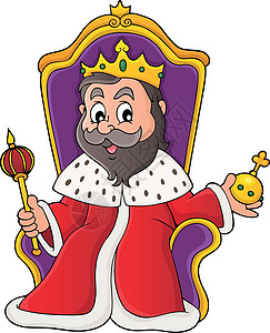 国王在王位主题图象1上图片