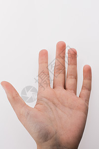 手指针手势棕榈白色商业拇指手指图片