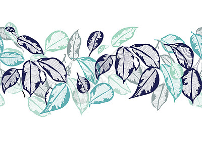 热带植物园叶叶子(手工绘制叶叶叶)图片