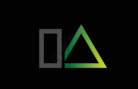 绿色灰色黑灰字母字母标识组合设计商业黑色公司身份插图创造力背景图片