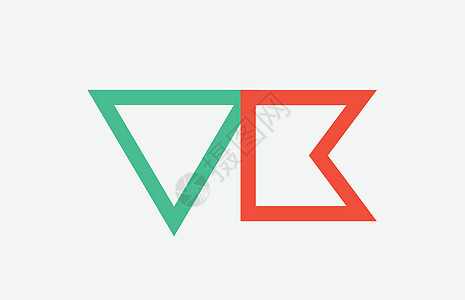 橙绿色字母缩写标志 组合 vk vk v k 设计背景图片