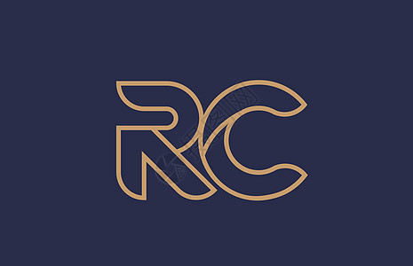 RC R C 徽标组合公司图片