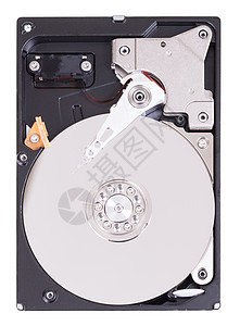 计算机的硬碟近视细节电子产品硬盘驾驶电子读者数据电脑桌面磁盘拆除背景图片