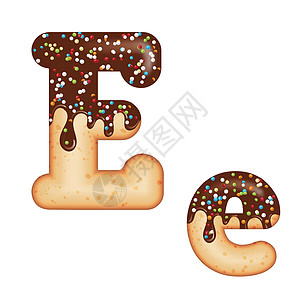 字体设计 3D甜甜圈字母E glaz图片