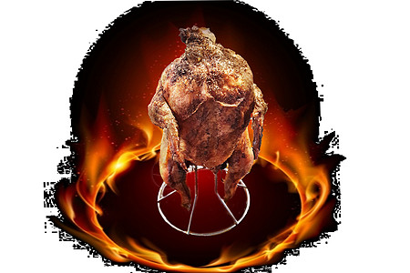 金烤鸡 准备上菜了饮食烤箱中性摄影花园烧烤肉鸡沙锅禽肉猪肉图片