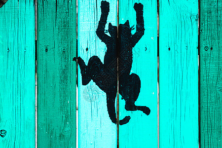 木板彩绘栅栏控制板材料棕色木材硬木蓝色风化地面图片