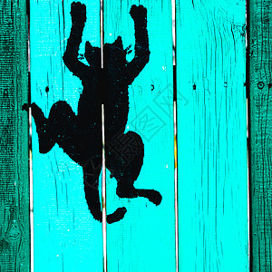 木板彩绘栅栏木材地面棕色风化硬木蓝色材料控制板图片