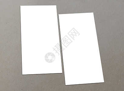 用于演示展示的空白白色 Flyer 模板模拟模型公司品牌业务推广商业卡片办公室设计标识背景图片