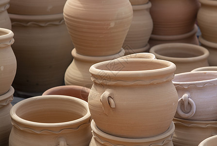 质朴的陶罐花盆花瓶文化团体花园集装箱陶器陶瓷工艺手工图片