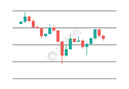 金融市场的烛棍图外汇技术数据市场经济商业蜡烛贸易红色插图图片